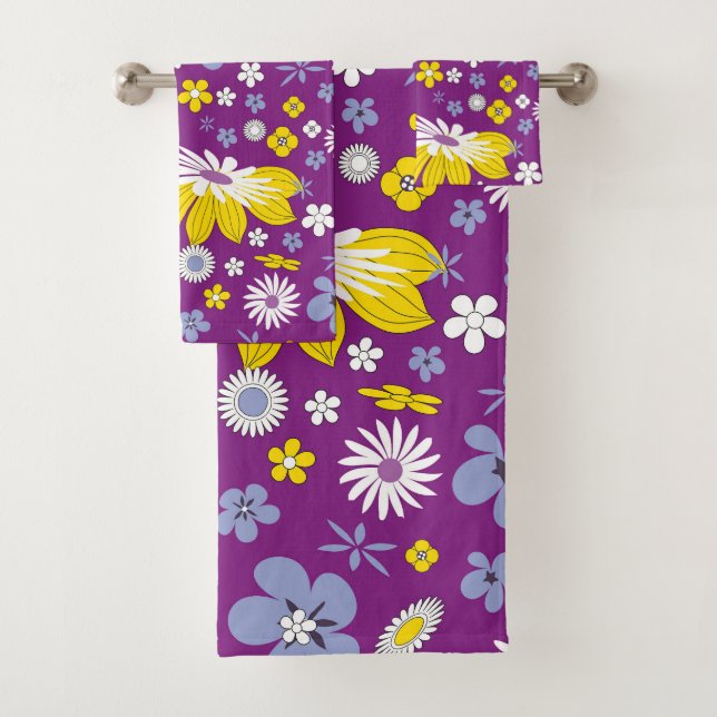 juego de toallas de baño de poder floral  (In situ)