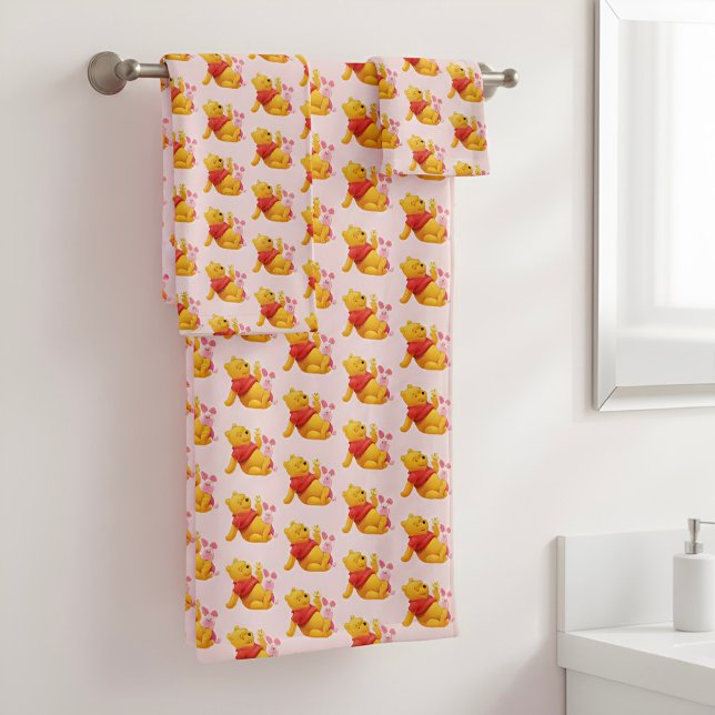 Juego de toallas de baño de Pooh (Subido por el creador)