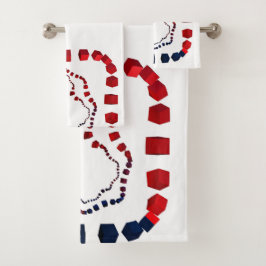 Juego de toallas de baño de tres vías con cubierta