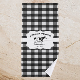 Juego de toallas de baño de vaca de la granja de b