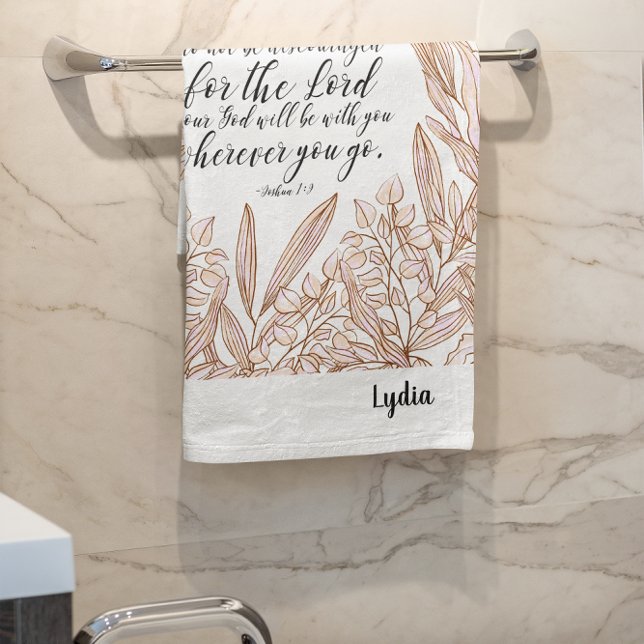 Juego de toallas de baño de versículo de la Biblia (Subido por el creador)