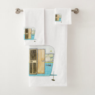 Juego de toallas de baño del remolque de la tapa d