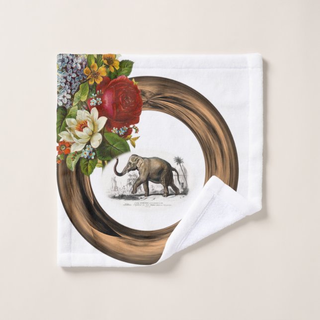 Juego de toallas de baño Elephant Floral (Toallita)