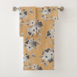 Juego de toallas de baño Fall Mustard Floral