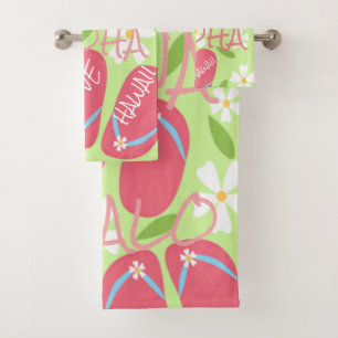Juego de toallas de baño Hawaii Aloha Collection