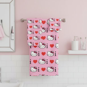 Juego de toallas de baño Kitty