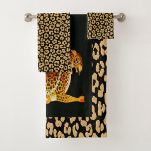 Juego de toallas de baño Leopard Lady