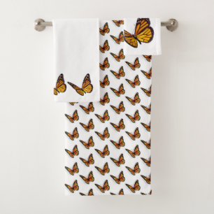 Juego de toallas de baño - Mariposas monarcas