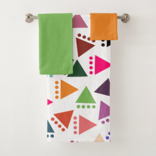 Juego de toallas de baño más grande de Boho Triang