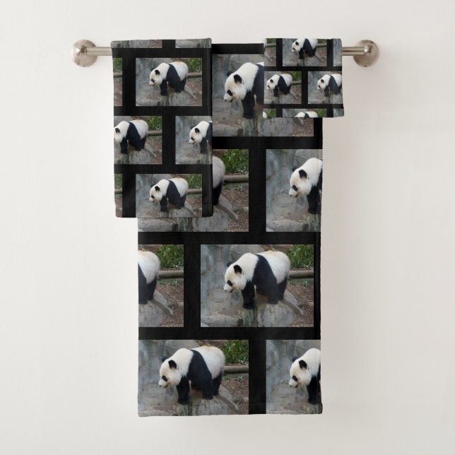 Juego de toallas de baño Panda Bear (In situ)