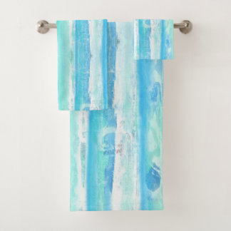 Juego de toallas de baño para árboles abstractos a