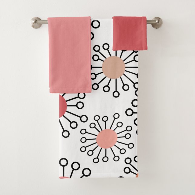 Juego de toallas de baño para flores MCM (In situ)