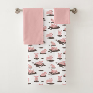 Juego de toallas de baño para lechones