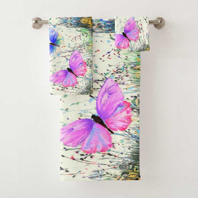 Juego de toallas de baño para mariposa voladora (In situ)