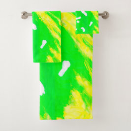 Juego de toallas de baño para sentirse feliz