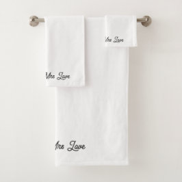 Juego de toallas de baño para Sr y Sra