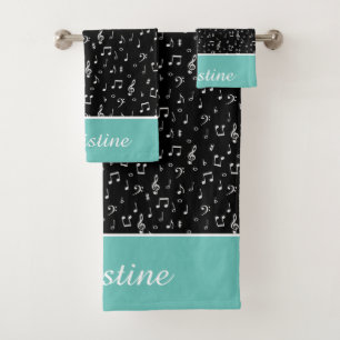 juego de toallas de baño personalizadas con símbol