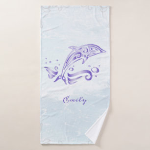 Juego de toallas de baño personalizadas para delf