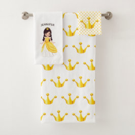 Juego de toallas de baño personalizadas Princess w