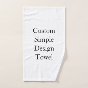 Juego de toallas de baño personalizadas simples