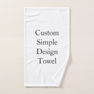 Juego de toallas de baño personalizadas simples
