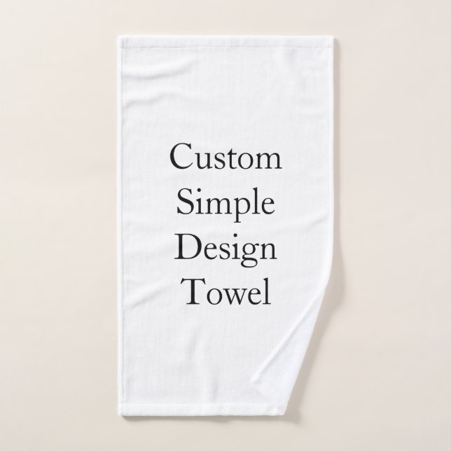 Juego de toallas de baño personalizadas simples (Toalla de mano)