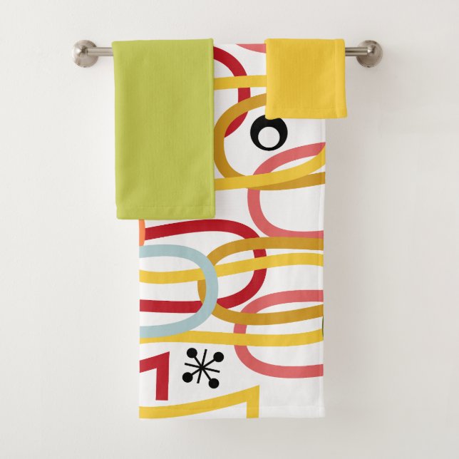 Juego de toallas de baño Squiggles (In situ)
