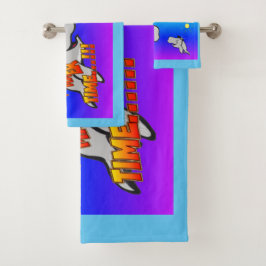 Juego de toallas de baño turquesa Personalizado de