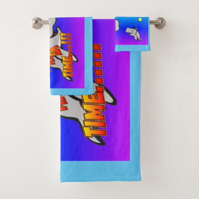 Juego de toallas de baño turquesa Personalizado de (In situ)