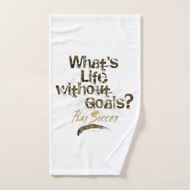 Juego de toallas de baño Vida sin Objetivos (Fútbo (Toalla de mano)