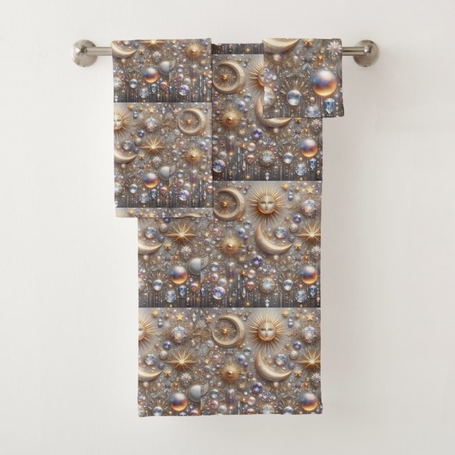 Juego de toallas de diamante celestial (In situ)