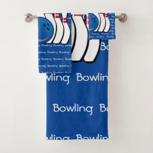 Juego de toallas de diseño de texto con balón