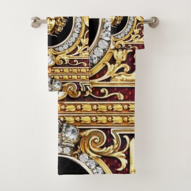 Juego de toallas de invitado Golden Medusa Gems Gi (In situ)