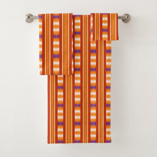 Juego de toallas de Kente Stripes