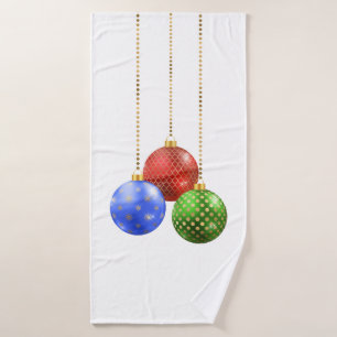 Juego de toallas de Navidad para baño adornos colo