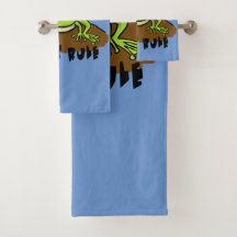 Juego de toallas de personalizado de rana.