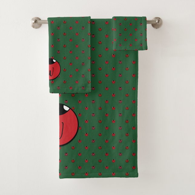 Juego de toallas de polika con insecto de labios (In situ)