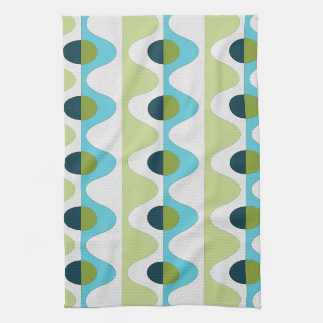 Juego de toallas de té retro estilo años 50 (3) (Vertical)