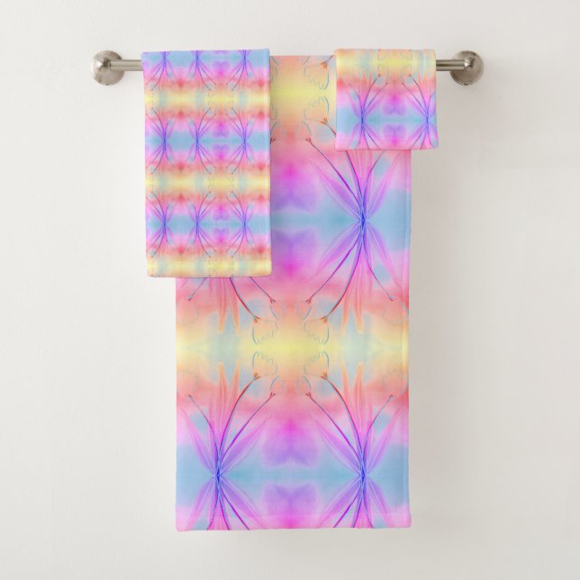 Juego de toallas de tulipán de bonito (In situ)