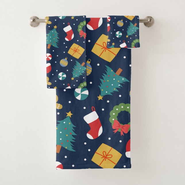 Juego de toallas floridas festivas (In situ)