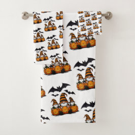 Juego de toallas Gnome de Halloween