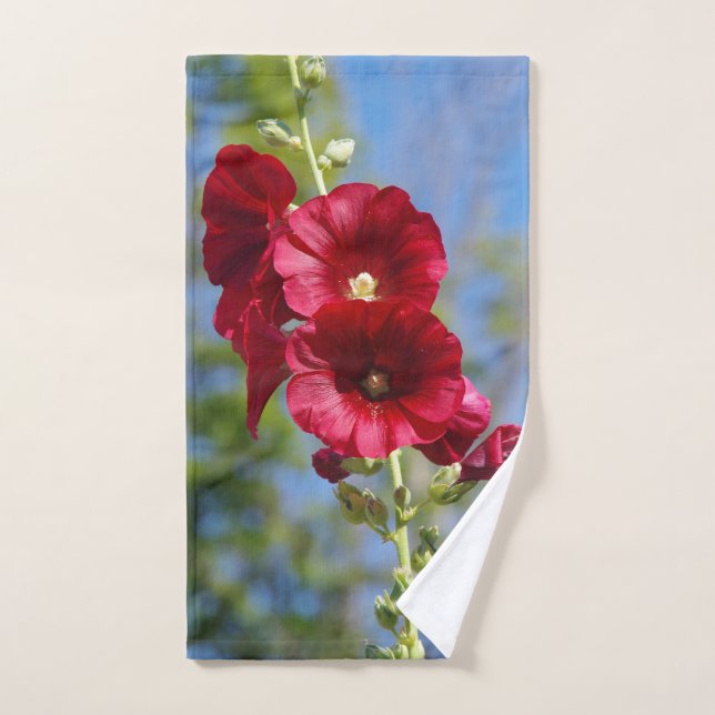 Juego de toallas Hollyhocks (Toalla de mano)