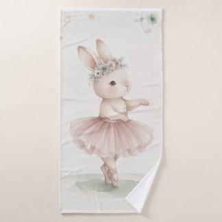 Juego de toallas infantiles con conejita tierna