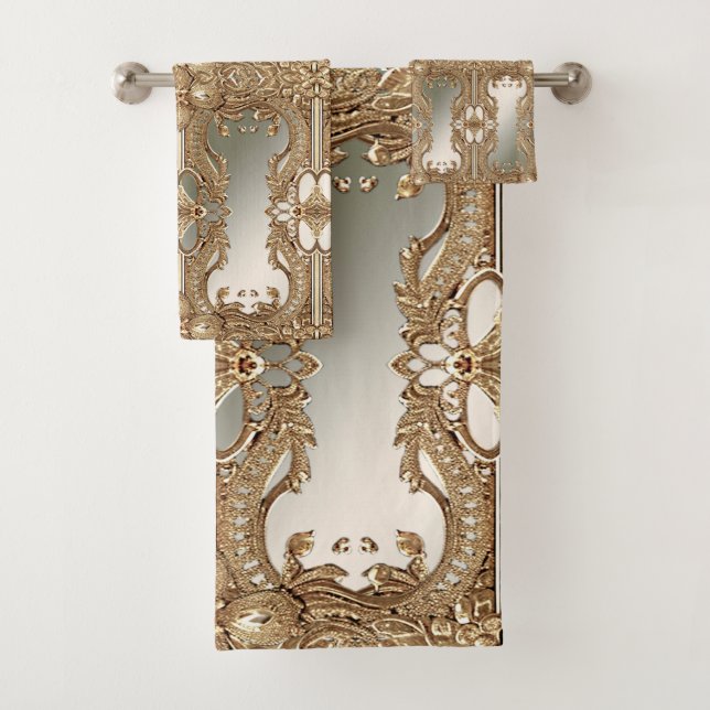 Juego de toallas Ornate Gold (In situ)