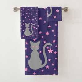 Juego de toallas para baño grisáceo