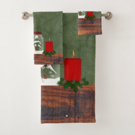 Juego de toallas para Navidades de país