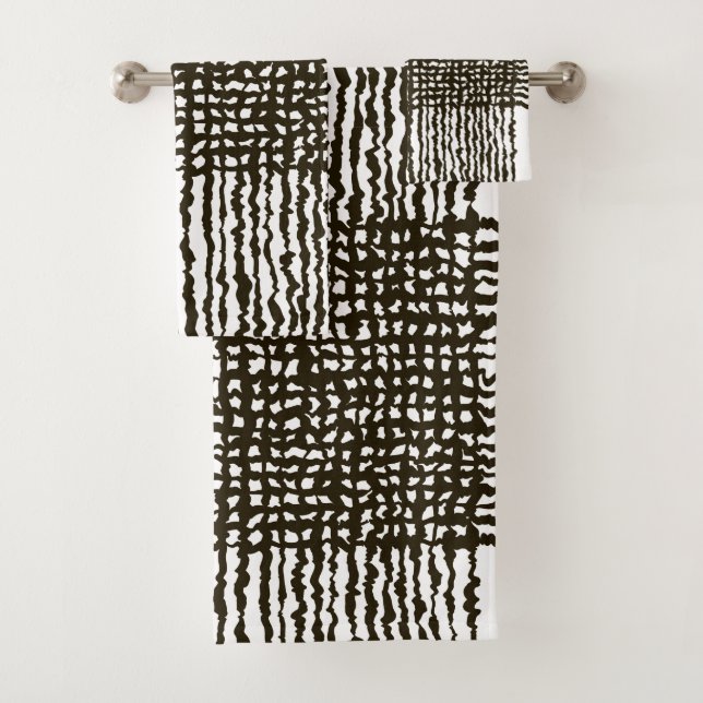 Juego de toallas    patrón de toallas de baño blan (In situ)