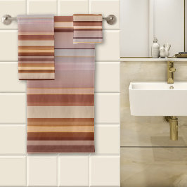 Juego de toallas rayado de sol ondulado