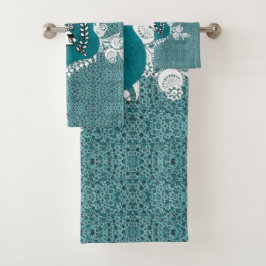 Juego de toallas románticas