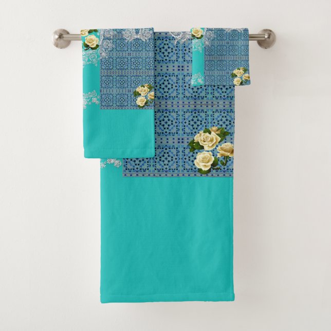 Juego de toallas románticas (In situ)